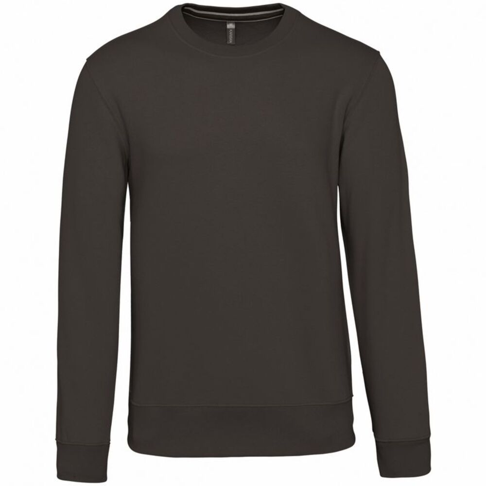 Kariban Mens Crew Neck Sweatshirt / Dark Grey